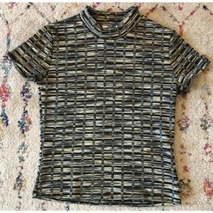 Zara Short-sleeve Mock-neck Top